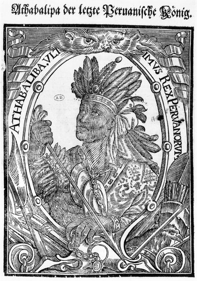 Atahualpa (ok. 1502-33) autorstwa German School