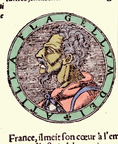 Attila - w "Kosmografii" Sebastiana Munstera autorstwa German School