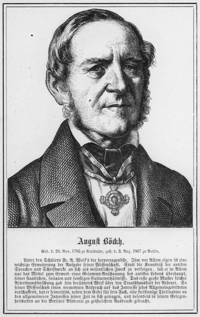 August Bockh (grafika) autorstwa German School