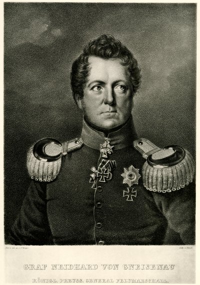 August hrabia Neidhard von Gneisenau autorstwa German School
