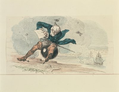 Baron Munchausen (kolor lito) autorstwa German School