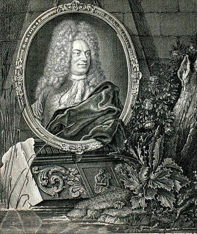 Barthold Heinrich Brockes (1680-1747) grawerowany przez Wolffganga (grafika) autorstwa German School