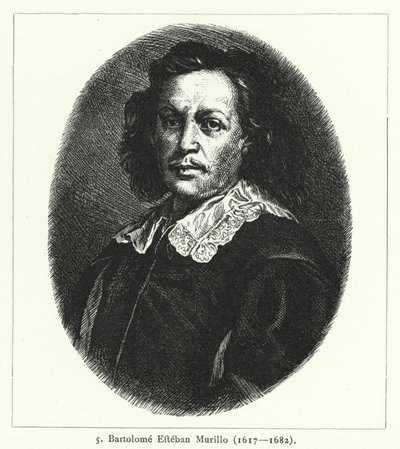 Bartolome Esteban Murillo, hiszpański malarz barokowy (grafika) autorstwa German School
