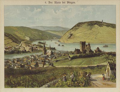 Bingen Am Rhein (kolor lito) autorstwa German School