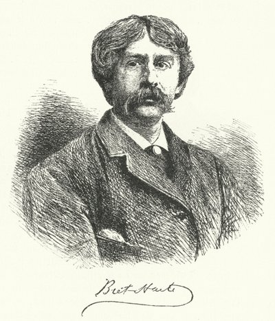 Bret Harte, amerykański pisarz i poeta (grafika) autorstwa German School