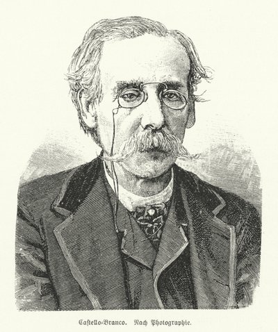 Camilo Castelo Branco , portugalski powieściopisarz i dramaturg (lito) autorstwa German School