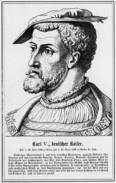 Karol V, Deutscher Kaiser (grafika) autorstwa German School