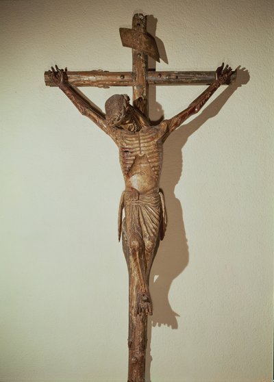 Chrystus na krzyżu, zwany Le Devot Christ, 1307 (drewno) autorstwa German School