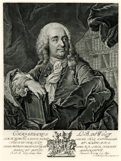 Christian Freiherr von Wolff autorstwa German School