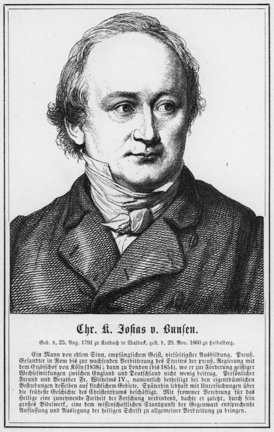 Christian Karl Josias von Bunsen (grafika) autorstwa German School