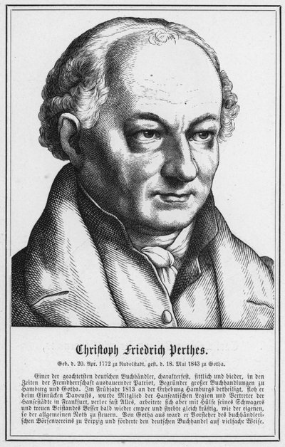 Christoph Friedrich Perthes (grafika) autorstwa German School