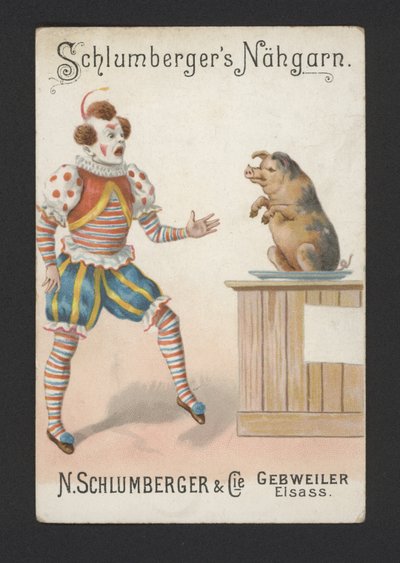 Klauni (chromolitho) autorstwa German School