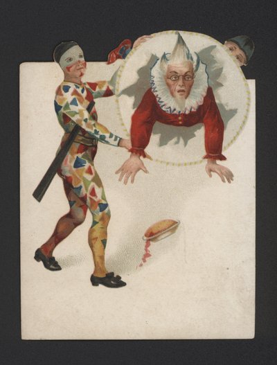 Klauni (chromolitho) autorstwa German School