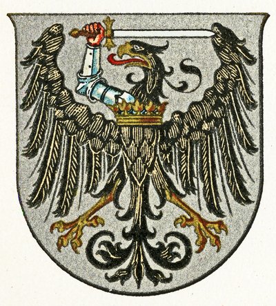 Herb Prus Zachodnich, c.1898 autorstwa German School
