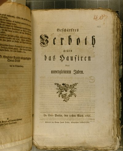 Kodeks postępowania z 1776 r. (druk) autorstwa German School