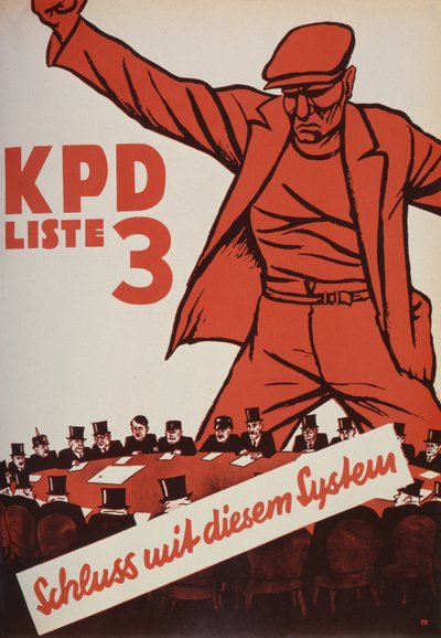 Plakat wyborczy Partii Komunistycznej, 1932 autorstwa German School