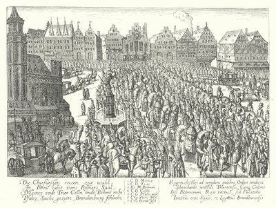 Procesja koronacyjna cesarza Ferdynanda II, Frankfurt autorstwa German School