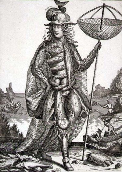 Kostium Rybaka, wyd. Gerard Valck (1651-2-1726) c.1690 (grafika) autorstwa German School