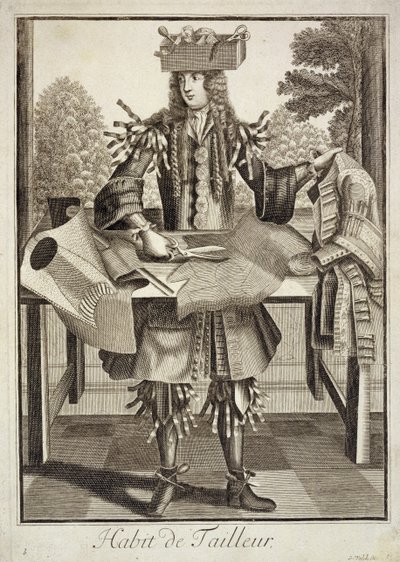 Kostium dla krawca, wyd. Gerarda Valcka (16512-1726) c.1690 autorstwa German School