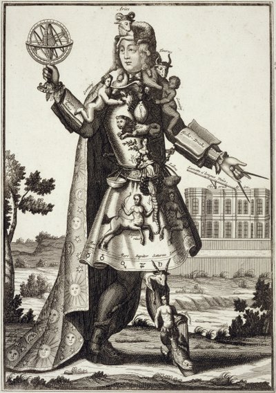 Kostium dla astrologa, wyd. Gerarda Valcka (16512-1726) c.1690 autorstwa German School