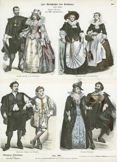 Stroje holenderskie, początek XVII wieku autorstwa German School