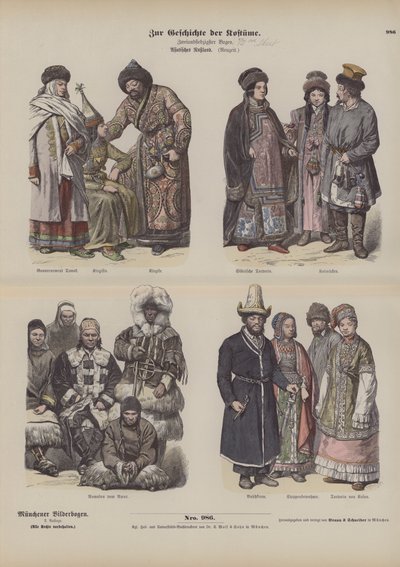 Kostiumy rosyjskiego Dalekiego Wschodu, XIX w. autorstwa German School