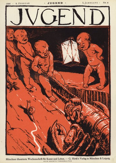 Ilustracja okładki magazynu Jugend autorstwa German School