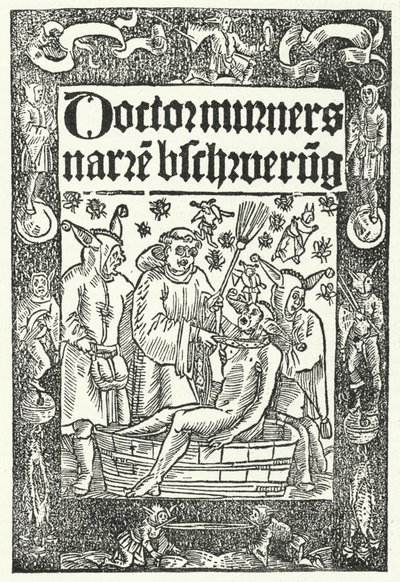 Okładka dzieła Thomasa Murnera The Summoning of Fools (grafika) autorstwa German School