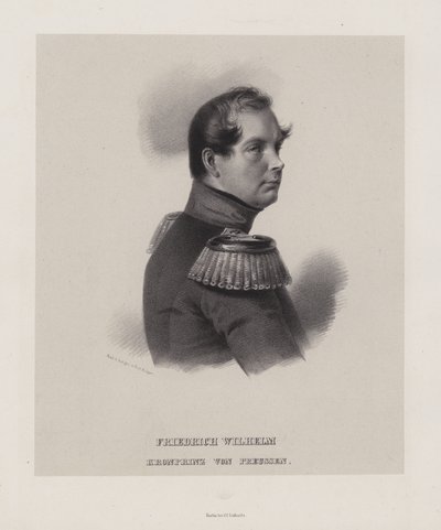 Książę koronny Fryderyk Wilhelm Pruski (lito) autorstwa German School