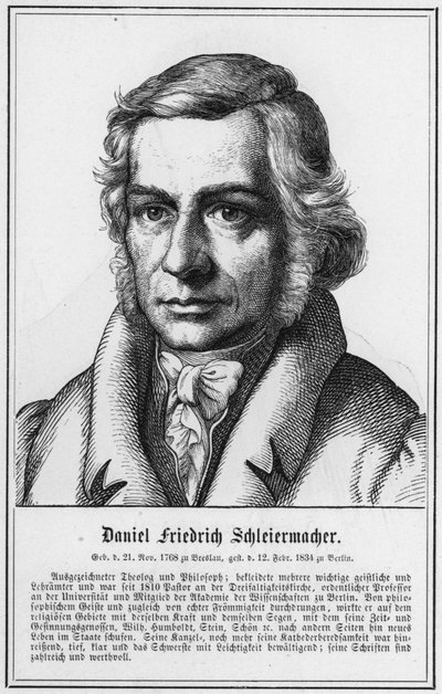 Daniel Friedrich Schleiermacher (grafika) autorstwa German School