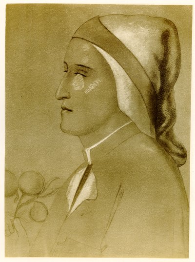 Dante Alighieri, 1884-90 (fototyp) autorstwa German School
