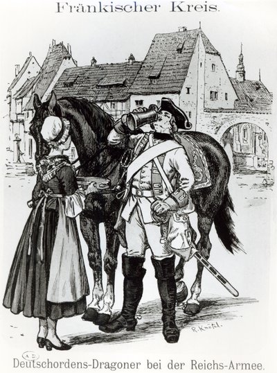 Smok krzyżacki w 1757 r. autorstwa German School