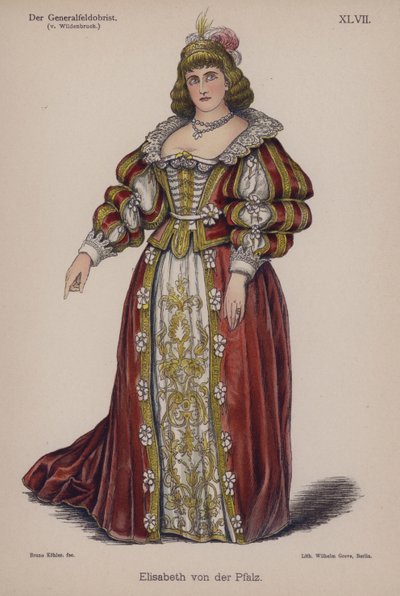 Elżbieta Palatynat, z Der Generalfeldoberst Ernsta von Wildenbruch (kolor lito) autorstwa German School