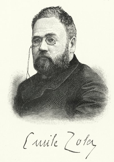 Emile Zola , francuski powieściopisarz i dramaturg (lito) autorstwa German School