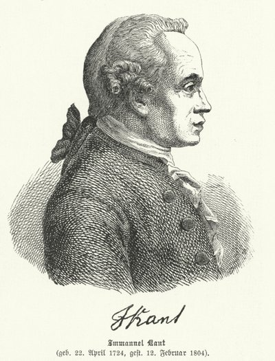 Emmanuel Kant, niemiecki filozof autorstwa German School