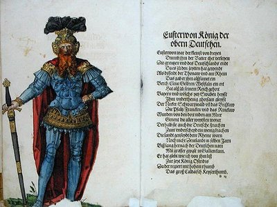 Easterwon, król Górnych Niemców, z „Pochodzenia pierwszych dwunastu starych królów i książąt narodu niemieckiego” autorstwa German School