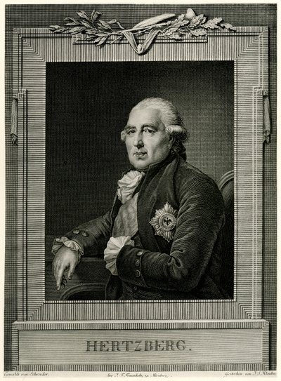 Ewald Friedrich Graf von Hertzberg autorstwa German School