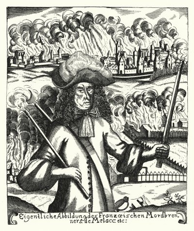 Ezechiel du Mas, hrabia de Melac, francuski żołnierz (rycina) autorstwa German School