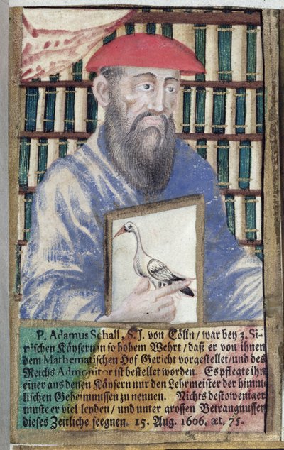 Ojciec Adam Schall von Bell (1591-1666) w chińskim stroju autorstwa German School