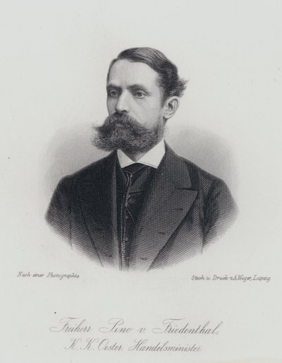 Felix Pino von Friedenthal, austriacki urzędnik i polityk (grafika) autorstwa German School