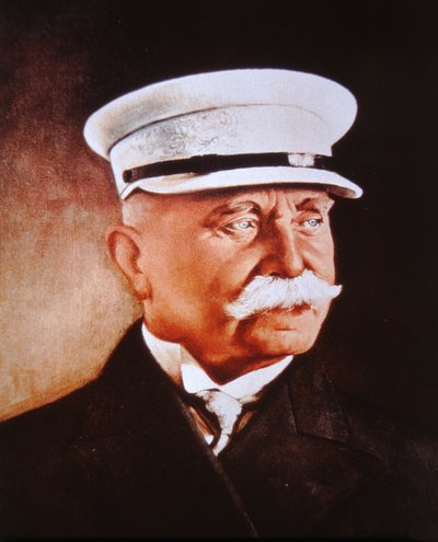 Ferdynand hrabia von Zeppelin (kolor lito) autorstwa German School