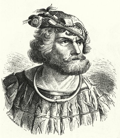 Florian Geyer, niemiecki szlachcic i rycerz, który był jednym z dowódców wojsk chłopskich w niemieckiej wojnie chłopskiej (rycina) autorstwa German School