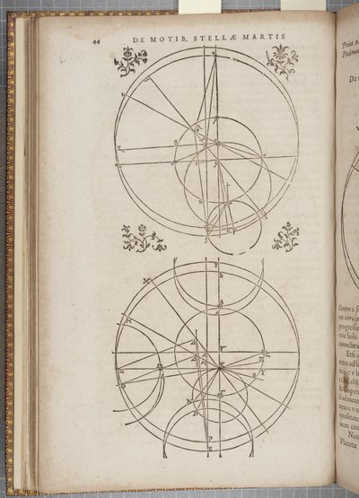 Tom 45 „Astronomia nova Aitiologetos”, autorstwa Xohannesa Keplera (grafika) autorstwa German School