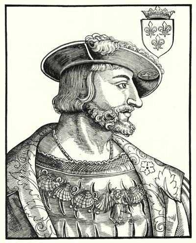 Franciszek I, król Francji (grafika) autorstwa German School