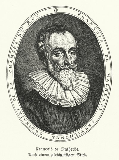 Francois de Malherbe , francuski poeta i tłumacz (lito) autorstwa German School