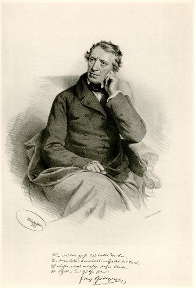 Franz Grillparzer, 1884-90 (fototyp) autorstwa German School