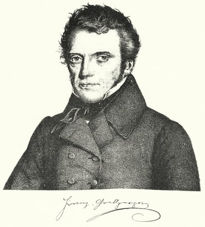 Franz Grillparzer , austriacki dramaturg i poeta (grafika) autorstwa German School