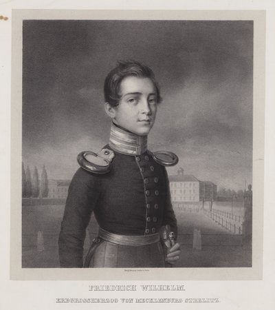 Fryderyk Wilhelm, dziedziczny wielki książę Meklemburgii-Strelitz (lito) autorstwa German School