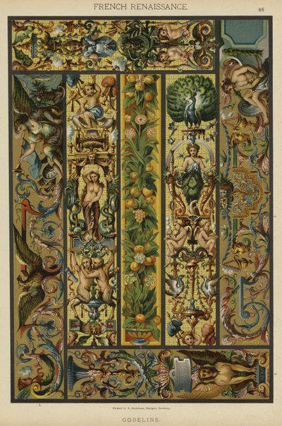 Francuski renesans, gobeliny (kolor lito) autorstwa German School