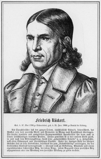 Friedrich Ruckert (grafika) autorstwa German School